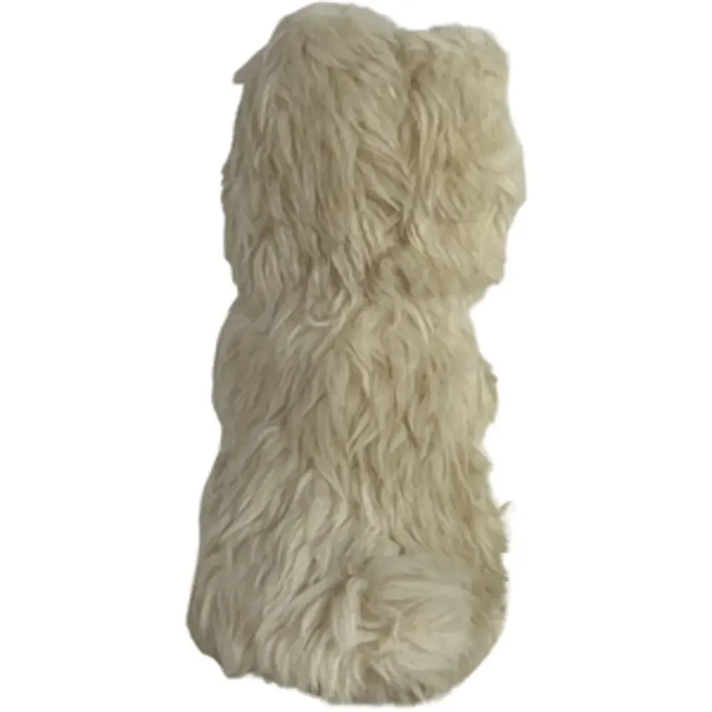 American Girl Doll Beige Shaggy Sitting Puppy Plush Small Size